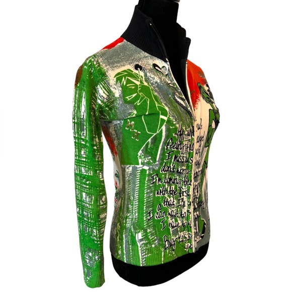 🎁 For Dolls Only by Rags Graphic Cardigan Sweater - Picture 3 of 7